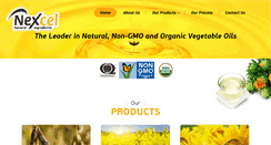 Desktop Screenshot of nexcelfoods.com